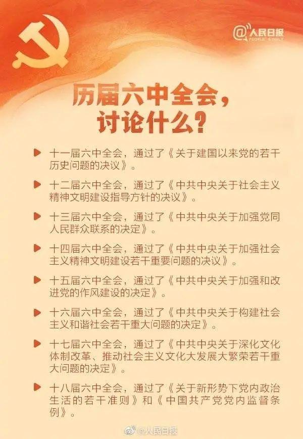 敲黑板！十九屆六中全會(huì)知識(shí)點(diǎn)來了